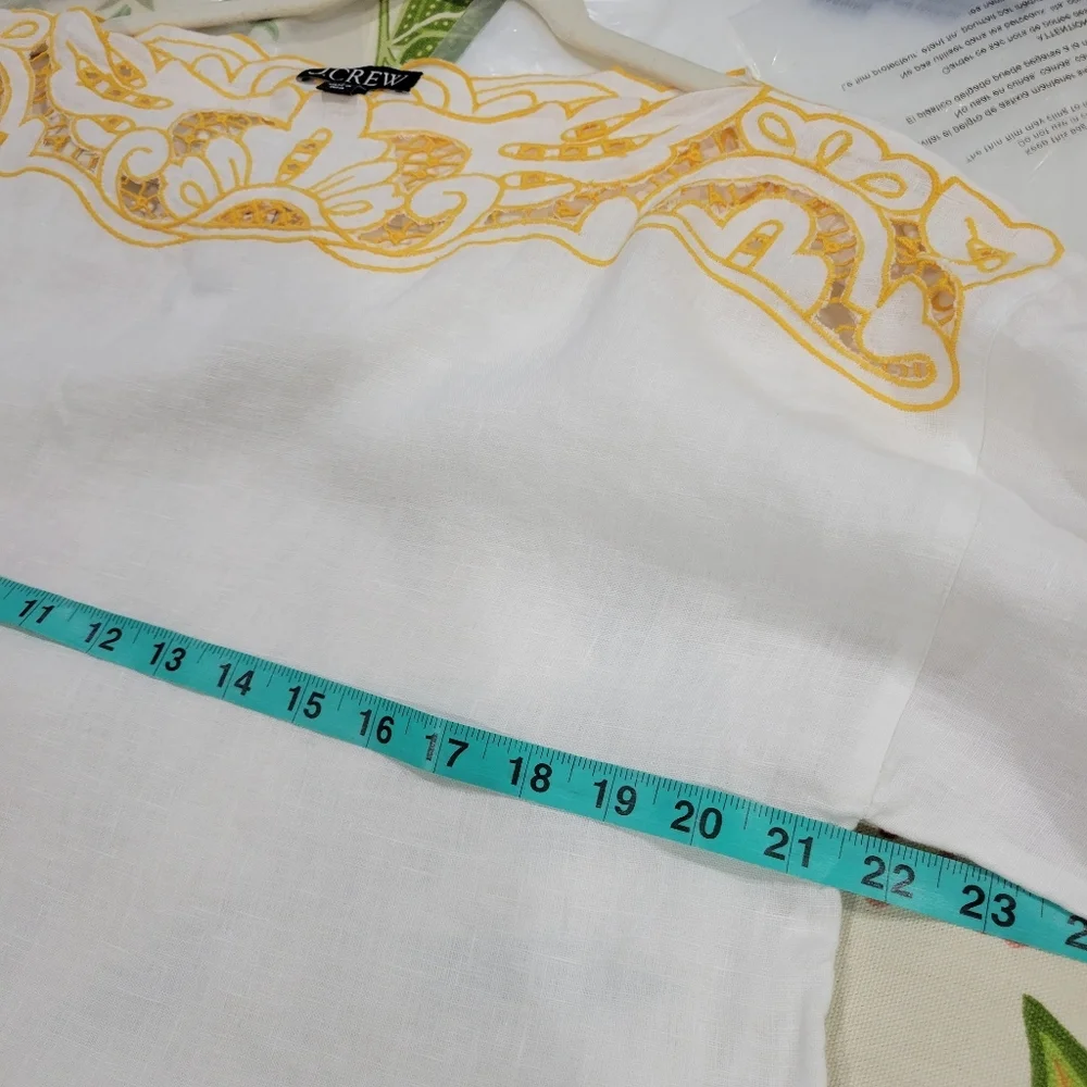 J. Crew cutwork tunic